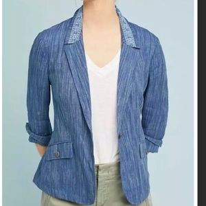 Anthropologie NWT- Winona Embroidered Blazer Size 14